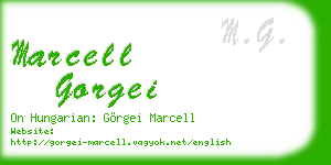 marcell gorgei business card